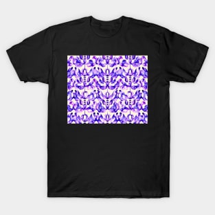 Purple Aesthetic Angels Abstract Pattern T-Shirt